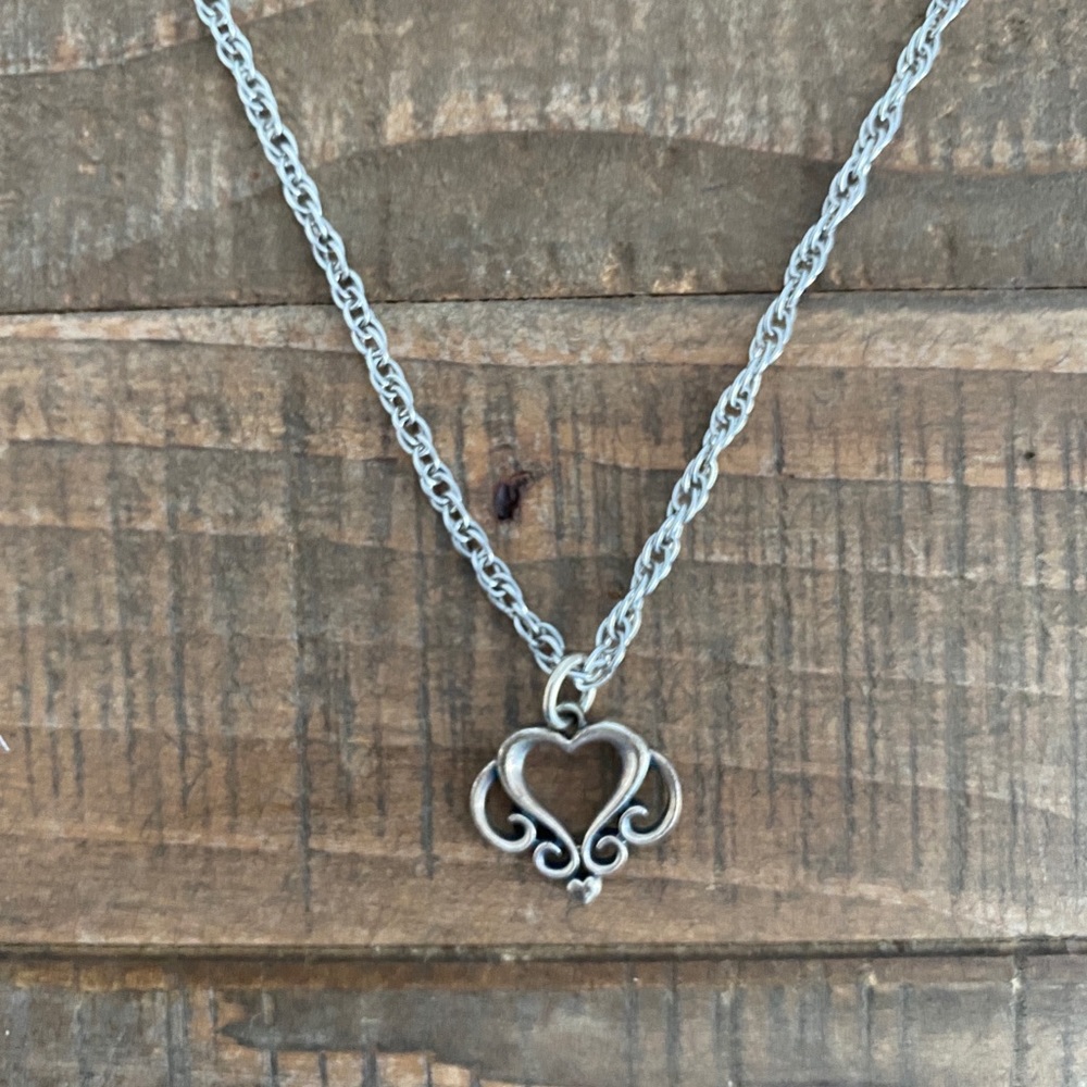 James Avery heart necklace. Chain and heart charm included. Silver